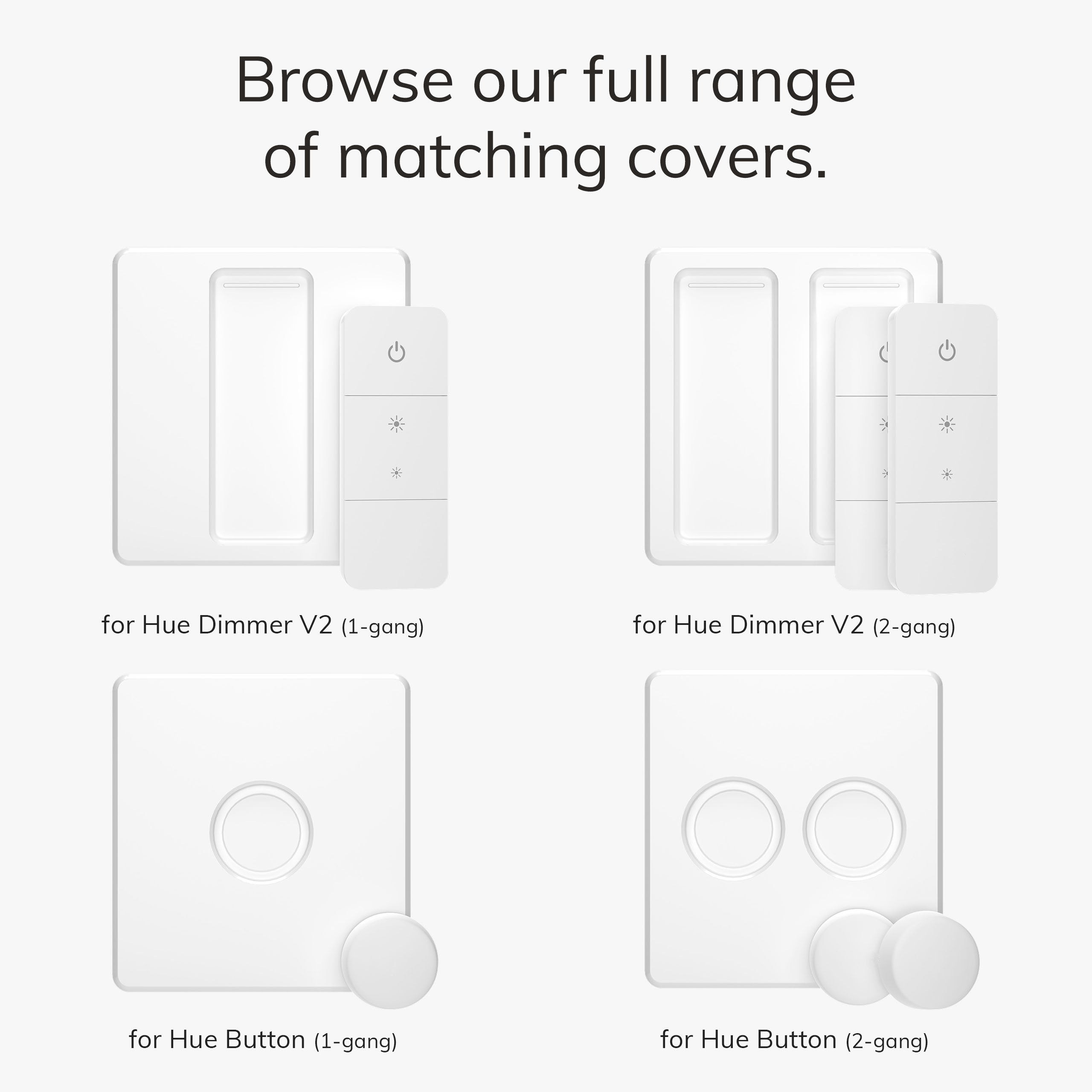 IYOKIยฎ Classic Switch Cover for Philips Hue Button, 1-Gang