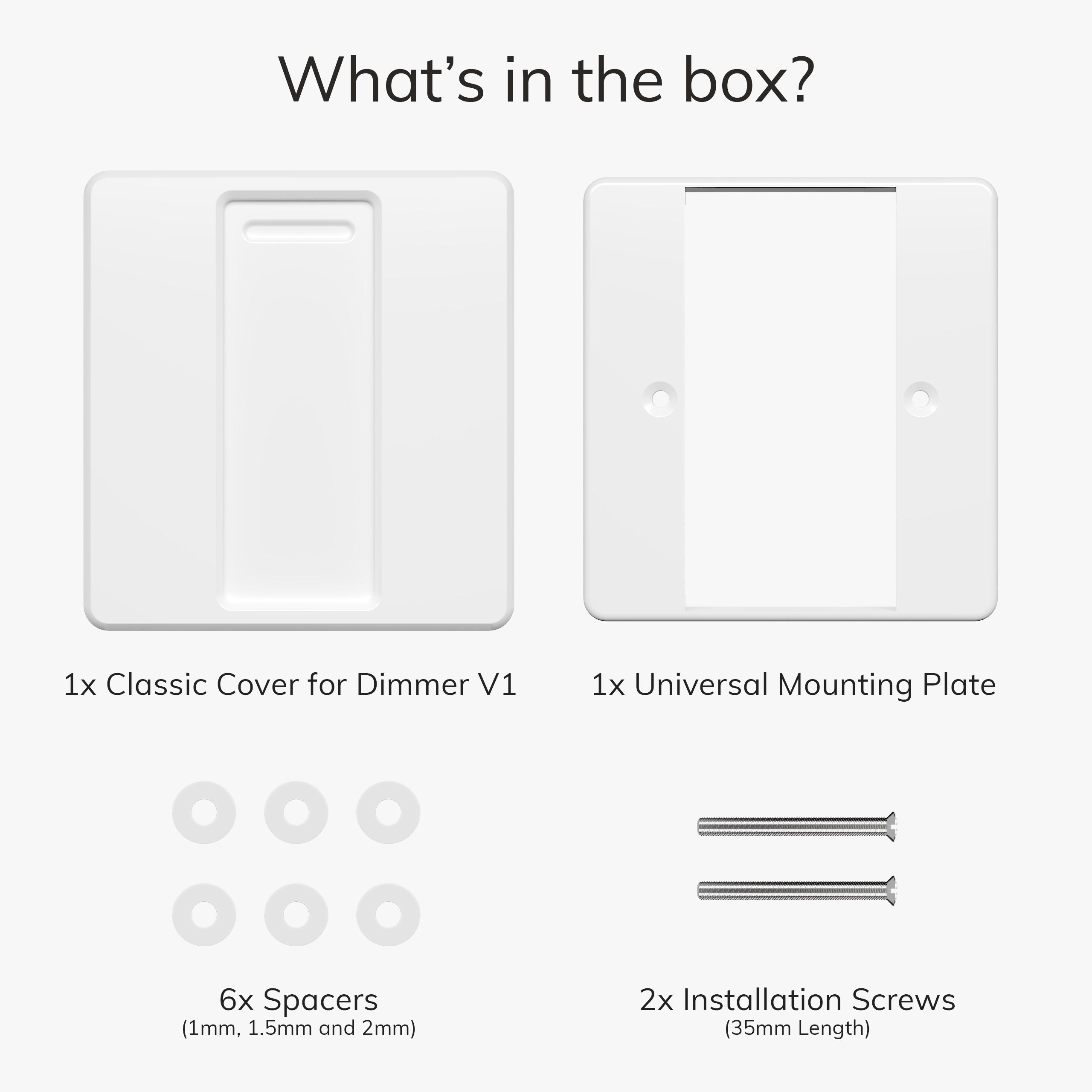 IYOKIยฎ Classic Switch Cover for Philips Hue Dimmer V1, 1-Gang