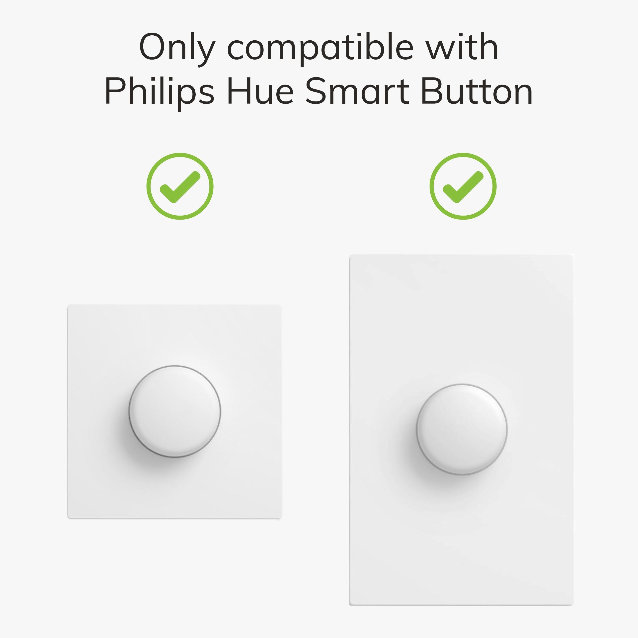 IYOKIยฎ Classic Switch Cover for Philips Hue Button, 2-Gang