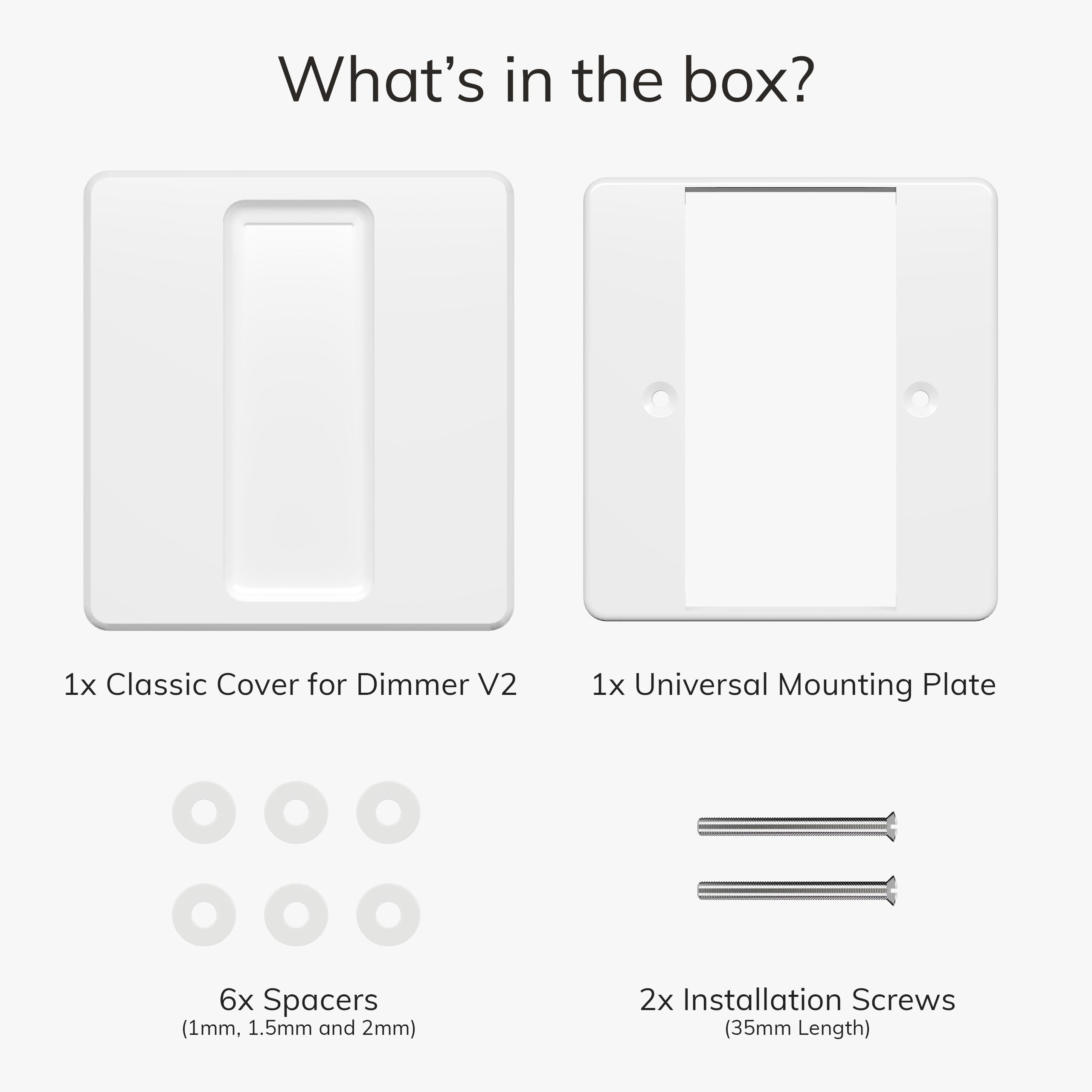 IYOKIยฎ Classic Switch Cover for Philips Hue Dimmer V2, 1-Gang