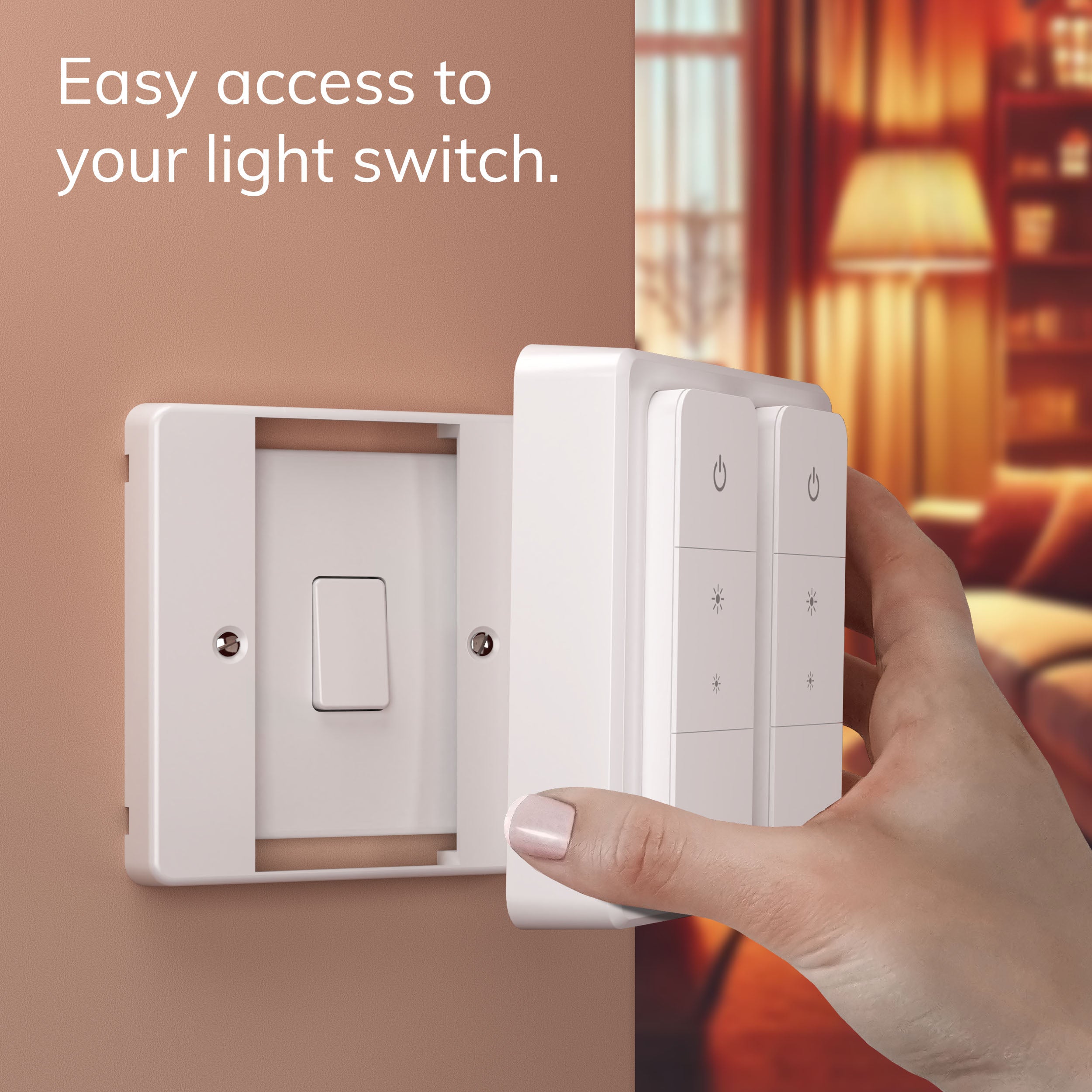 IYOKIยฎ Classic Switch Cover for Philips Hue Dimmer V2, 2-Gang
