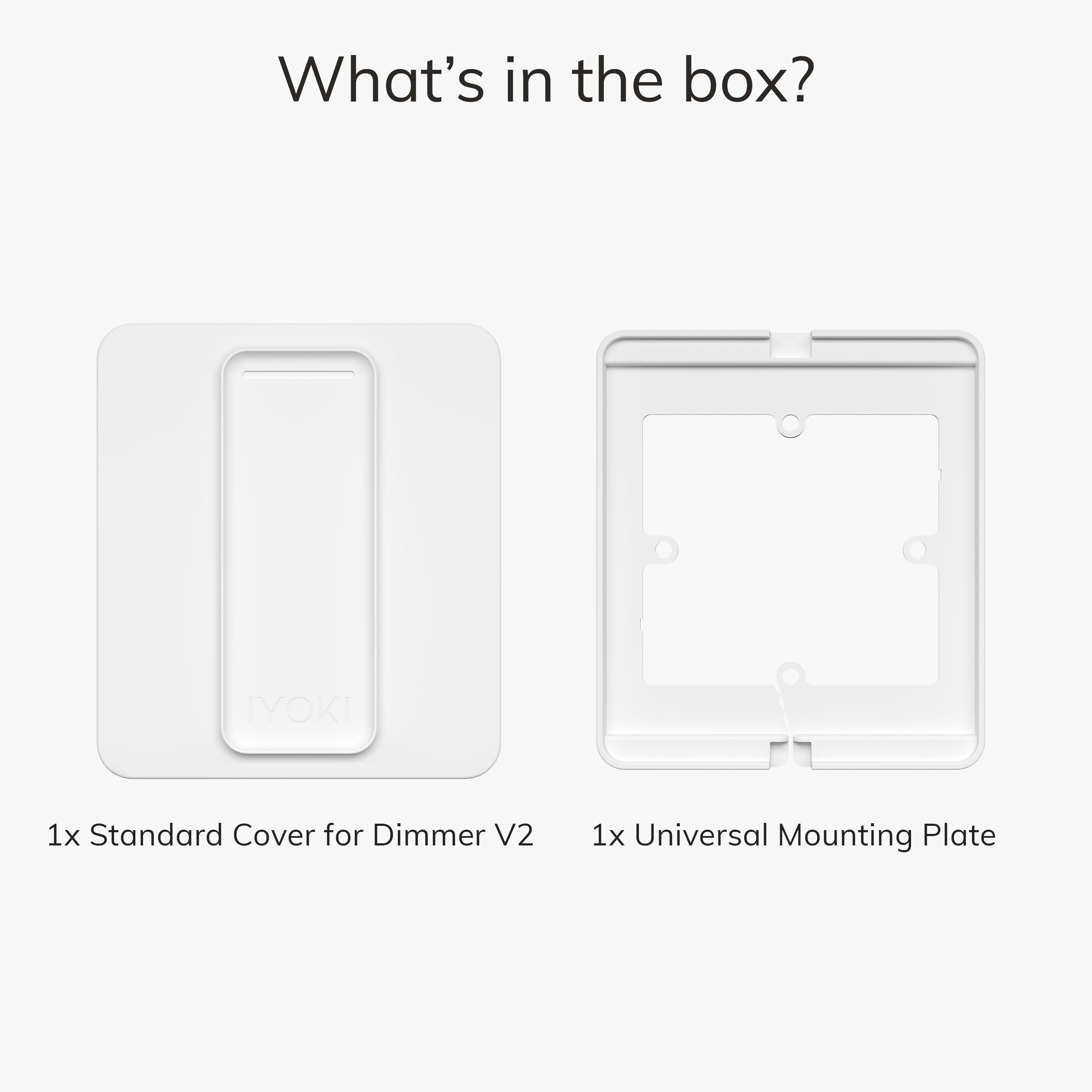 IYOKIยฎ Standard Switch Cover for Philips Hue Dimmer V2, 1-Gang