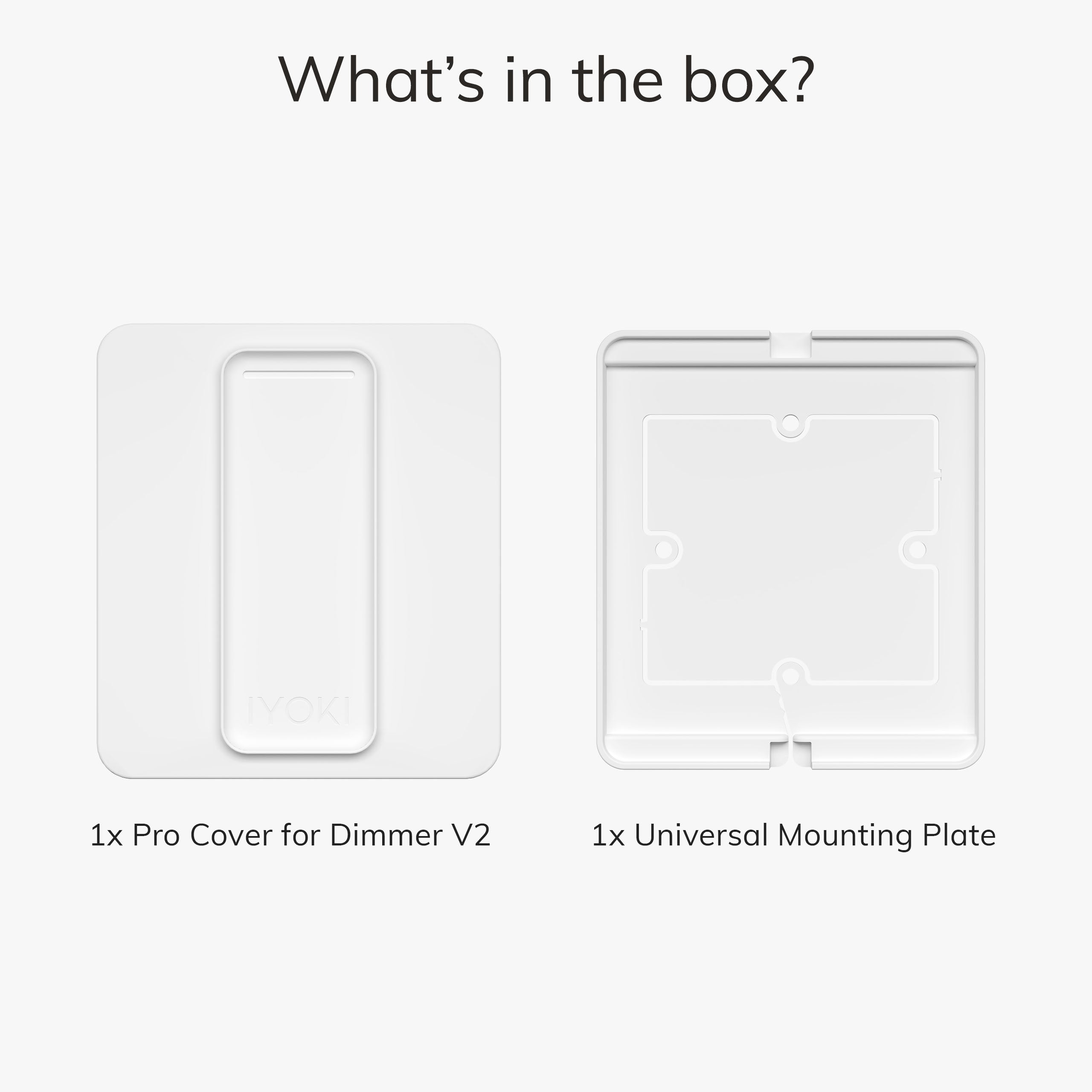 IYOKIยฎ Pro Switch Cover for Philips Hue Dimmer V2, 1-Gang
