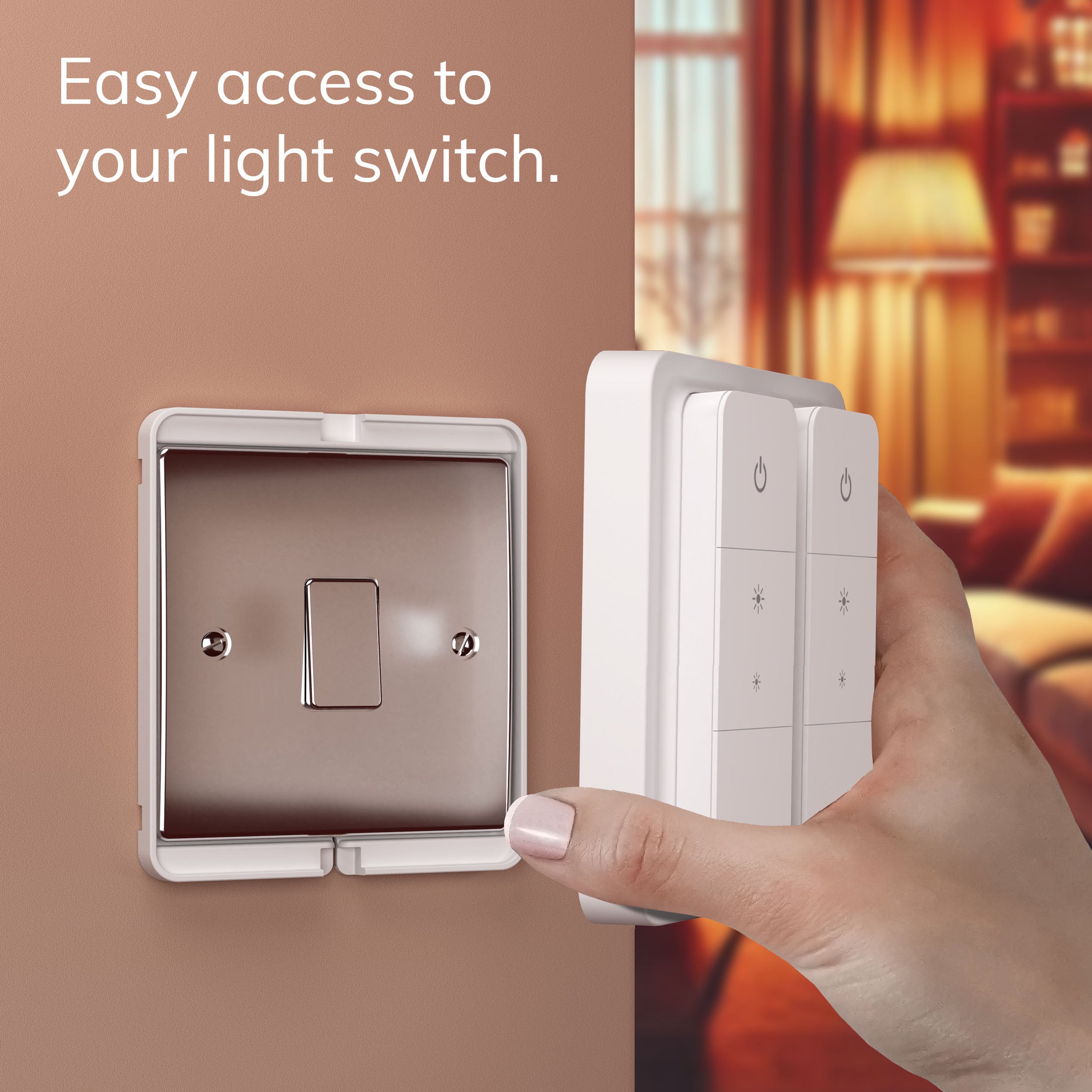 IYOKIยฎ Pro Switch Cover for Philips Hue Dimmer V2, 2-Gang