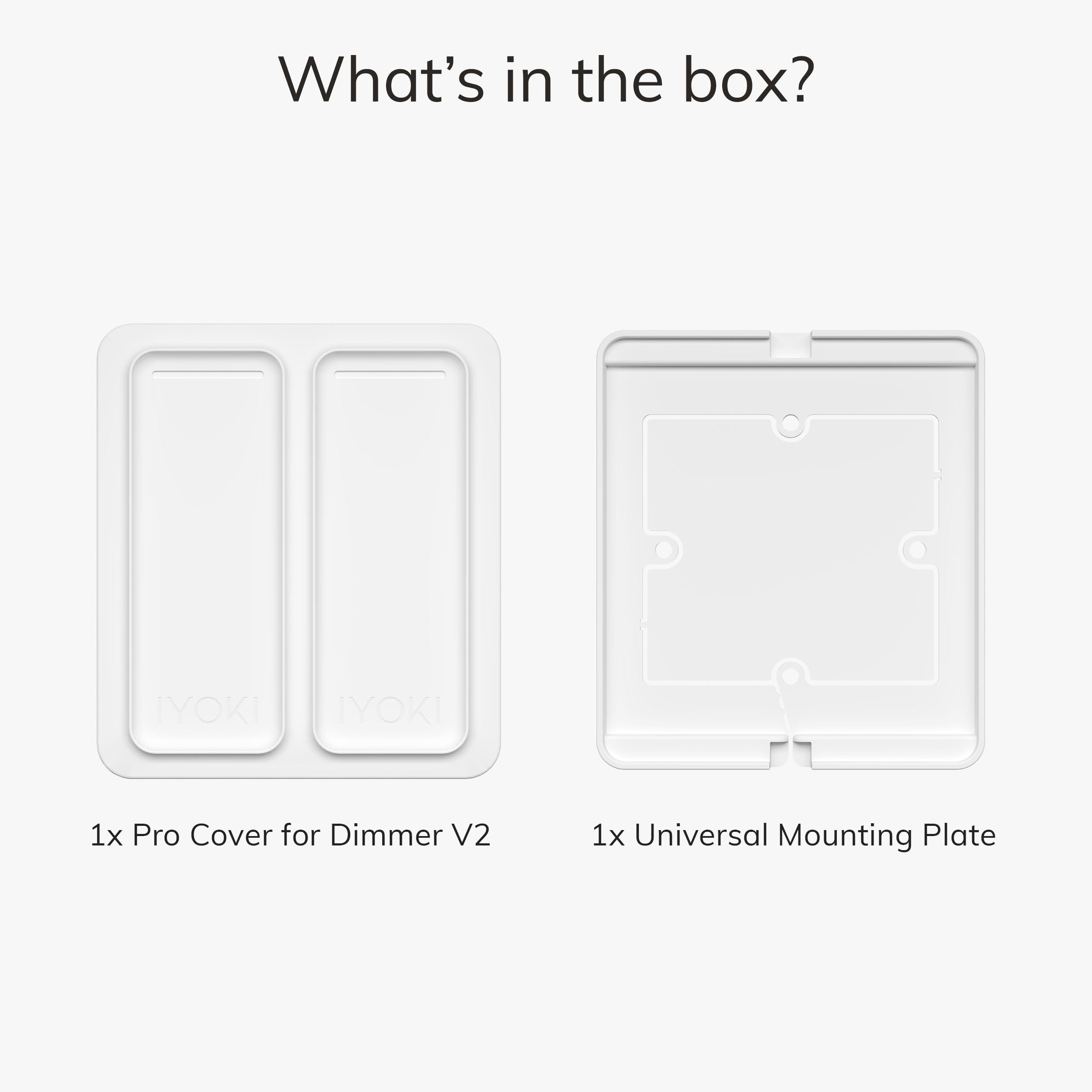 IYOKIยฎ Pro Switch Cover for Philips Hue Dimmer V2, 2-Gang