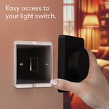 IYOKI® Studio Pro Switch Cover for Philips Hue Tap Dial, Black, 1-Gang