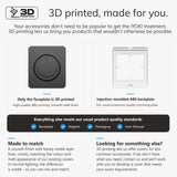 IYOKI® Studio 3D Printed Standard Switch Cover for Philips Hue Tap Dial, Black, 1-Gang