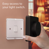 IYOKI® Studio 3D Printed Standard Switch Cover for Philips Hue Tap Dial, Black, 1-Gang