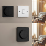 IYOKI® Studio 3D Printed Standard Switch Cover for Philips Hue Tap Dial, Black, 1-Gang