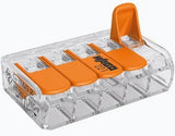 5x WAGO 221 Lever Connectors, 5-Way