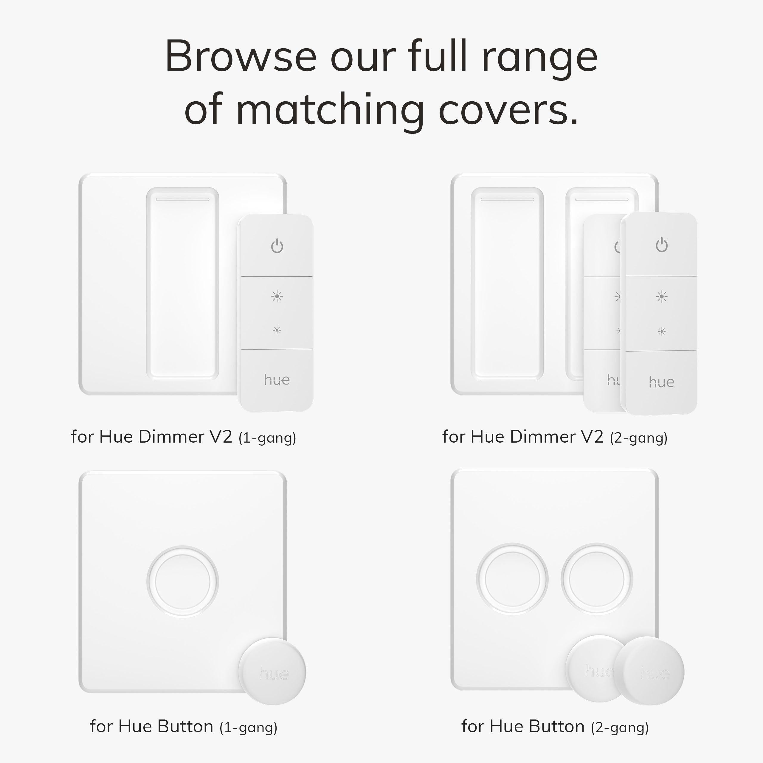 IYOKI Classic Switch Cover for Philips Hue Dimmer V2 1 Gang