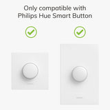 IYOKI® Standard Switch Cover for Philips Hue Button, 2-Gang - IYOKI